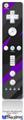 Wii Remote Controller Face ONLY Skin - Jagged Camo Purple