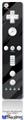 Wii Remote Controller Face ONLY Skin - Jagged Camo Black