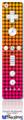 Wii Remote Controller Face ONLY Skin - Faded Dots Hot Pink Orange