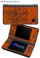Folder Doodles Burnt Orange - Decal Style Skin fits Nintendo DSi XL (DSi SOLD SEPARATELY)