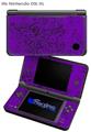 Folder Doodles Purple - Decal Style Skin fits Nintendo DSi XL (DSi SOLD SEPARATELY)