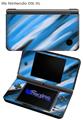 Paint Blend Blue - Decal Style Skin fits Nintendo DSi XL (DSi SOLD SEPARATELY)