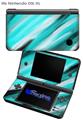 Paint Blend Teal - Decal Style Skin fits Nintendo DSi XL (DSi SOLD SEPARATELY)