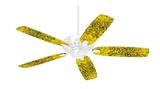 Folder Doodles Yellow - Ceiling Fan Skin Kit fits most 42 inch fans (FAN and BLADES SOLD SEPARATELY)