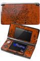 Folder Doodles Burnt Orange - Decal Style Skin fits Nintendo 3DS (3DS SOLD SEPARATELY)