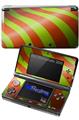 Two Tone Waves Neon Green Orange - Decal Style Skin fits Nintendo 3DS (3DS SOLD SEPARATELY)