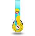 WraptorSkinz Skin Decal Wrap compatible with Beats Solo HD (Original) Drip Yellow Teal Pink (HEADPHONES NOT INCLUDED)