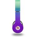 WraptorSkinz Skin Decal Wrap compatible with Beats Solo HD (Original) Faded Dots Purple Green (HEADPHONES NOT INCLUDED)