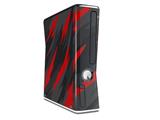 Jagged Camo Red Decal Style Skin for XBOX 360 Slim Vertical