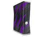 Jagged Camo Purple Decal Style Skin for XBOX 360 Slim Vertical