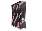 Jagged Camo Pink Decal Style Skin for XBOX 360 Slim Vertical