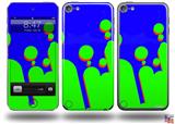 Drip Blue Green Red Decal Style Vinyl Skin - fits Apple iPod Touch 5G (IPOD NOT INCLUDED)