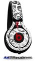 WraptorSkinz Skin Decal Wrap compatible with Beats Mixr Headphones Folder Doodles White Skin Only (HEADPHONES NOT INCLUDED)