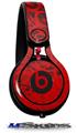 WraptorSkinz Skin Decal Wrap compatible with Beats Mixr Headphones Folder Doodles Red Skin Only (HEADPHONES NOT INCLUDED)