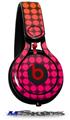WraptorSkinz Skin Decal Wrap compatible with Beats Mixr Headphones Faded Dots Hot Pink Orange Skin Only (HEADPHONES NOT INCLUDED)