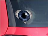 Eyeball Blue Dark - I Heart Love Car Window Decal 6.5 x 5.5 inches