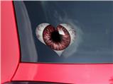 Eyeball Red - I Heart Love Car Window Decal 6.5 x 5.5 inches