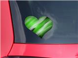 Paint Blend Green - I Heart Love Car Window Decal 6.5 x 5.5 inches